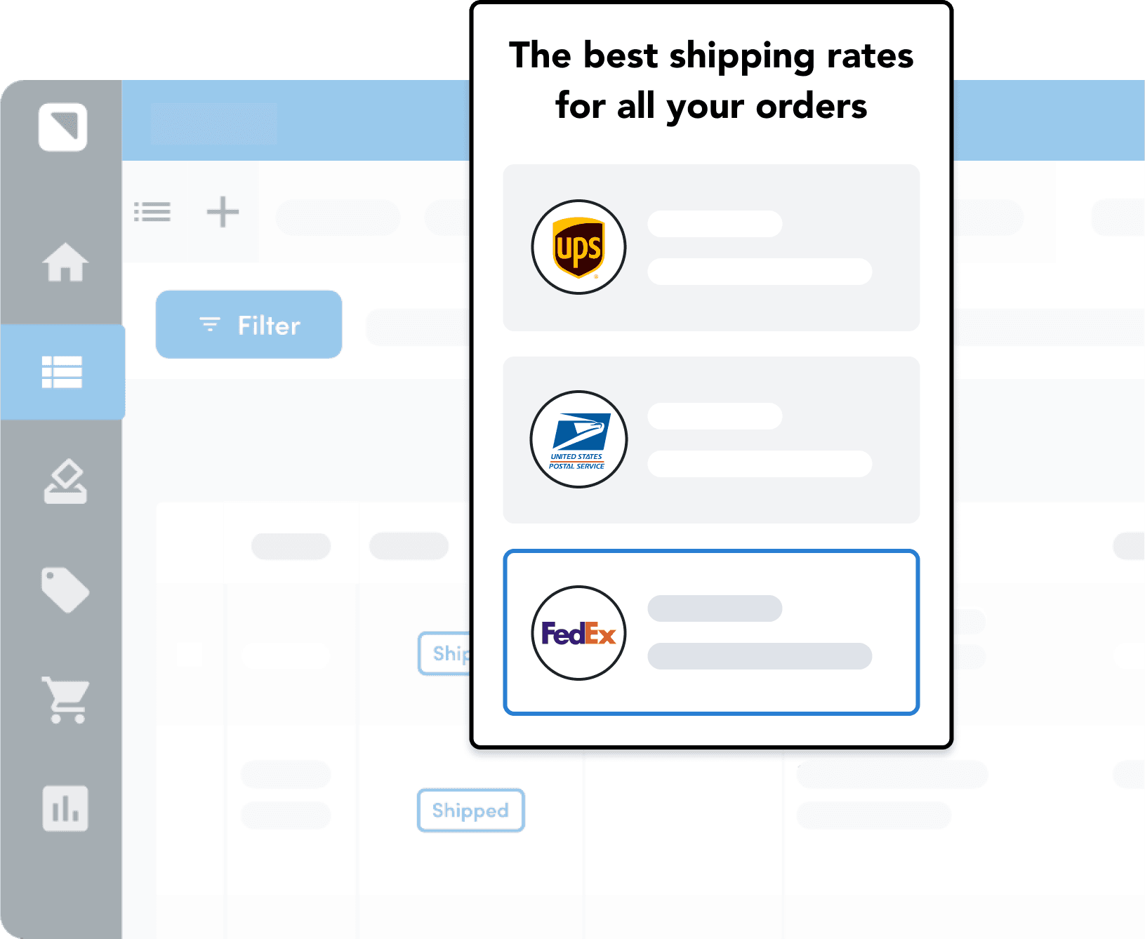 The best shipping rates for all your orders